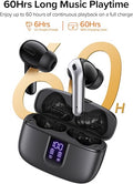 Bluetooth Headphones with Active Noise Cancelling (ANC), Wireless Over Ear Bluetooth Headsets with 35H Playtime, HiFi Stereo Foldable Headphones with Foam Ear Cups for Sports, Travel, Black