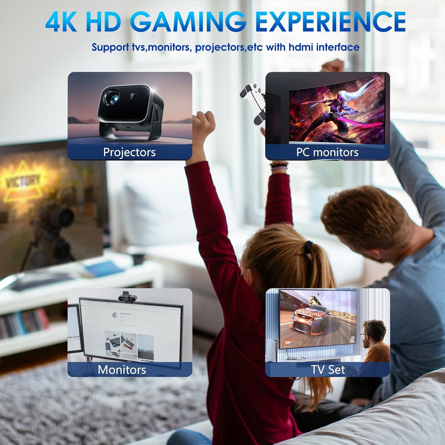 2026 New Retro Game Console,40000+Games and 23 Emulators, with Dual 2.4G Wireless Controllers, Plug and Play 4K HD HDMI TV Game Stick (128GB) White
